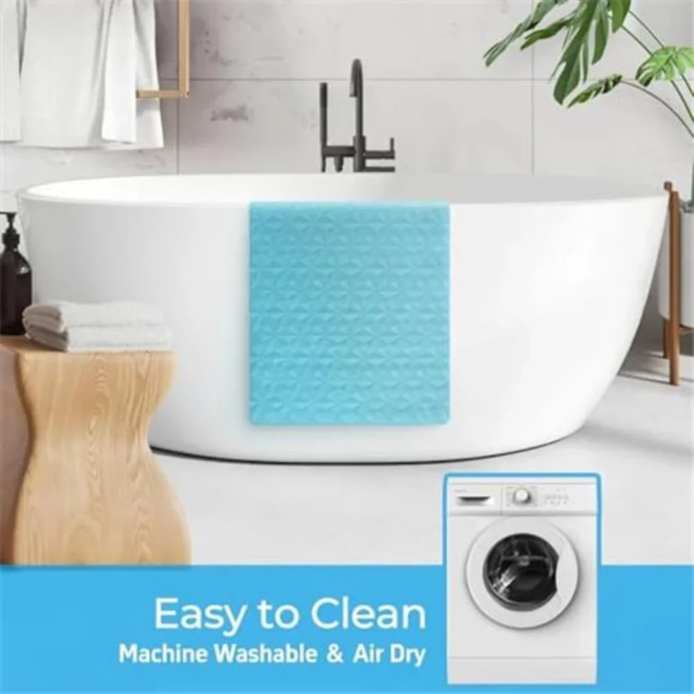 Non Slip Bathtub Mat Natural Rubber 241 Suction Cups 16x28